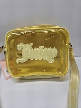 Juicy Couture Yellow Clear PVC Crossbody Bag